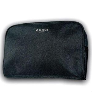 Auth: MD/LD GUCCI Black Cosmetic bag